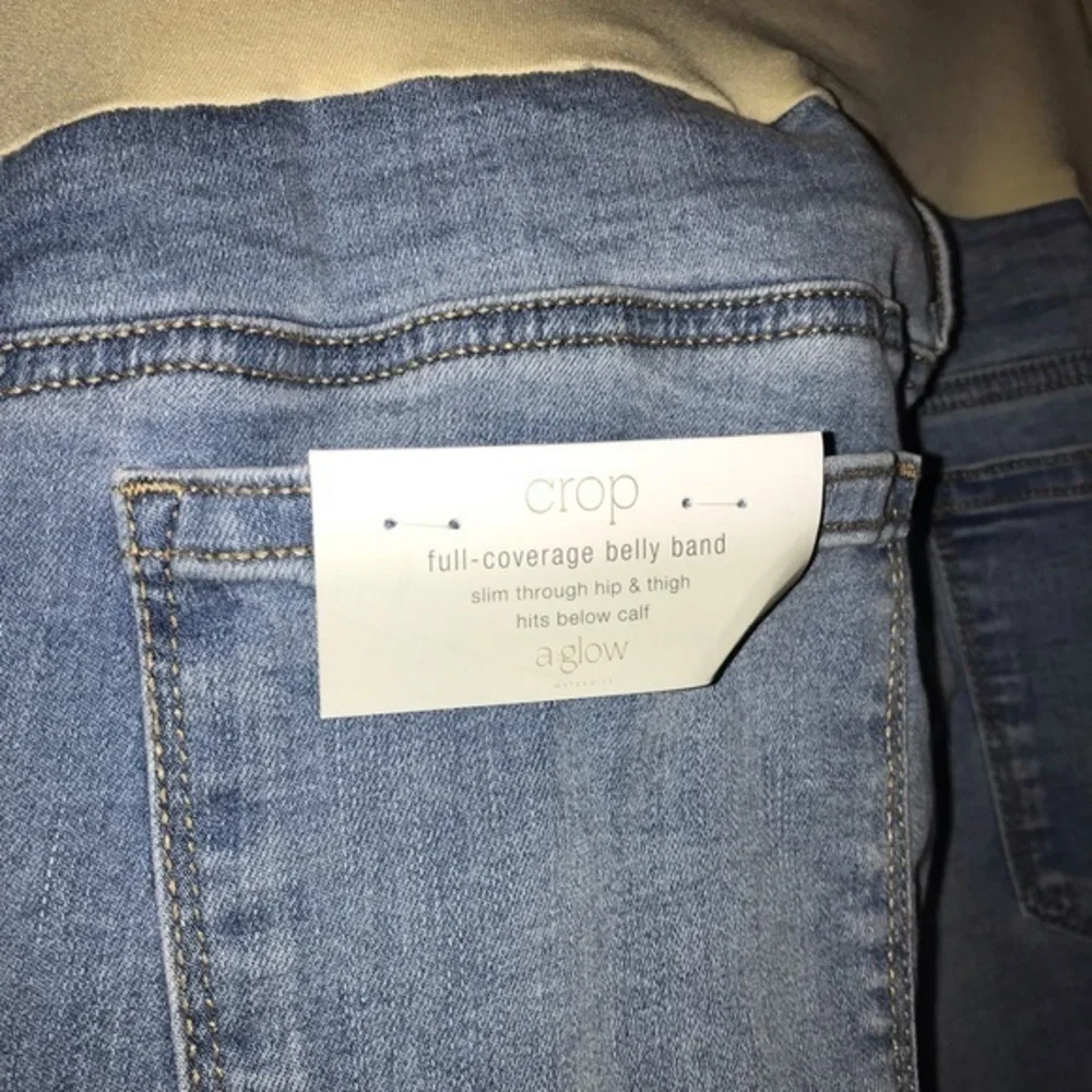 a:glow Girlfriend Cropped Maternity Jeans - Picture 5 of 9